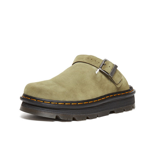 Suede Platform Mules - Womens Slip-On Clogs Comfortable Sandals